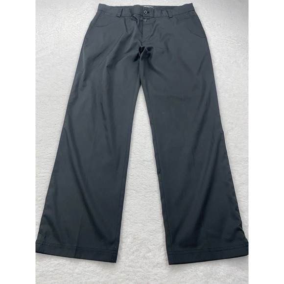 Nike Golf‎ Tour Performance Pants Mens 34x30 Black Dri Fit Straight Leg - Picture 1 of 9